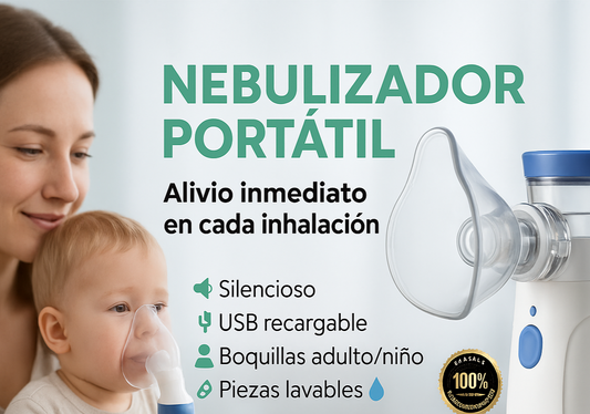 Nebulizador Portátil Niños Adultos - Respira mejor, duerme mejor y vive tranquilo